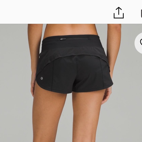 Lululemon LR Speed Up 2.5 in black shorts size 8 - Picture 9 of 9